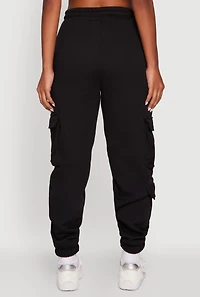 Womens Drawstring Waist Utility Sweatpants,