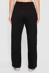 Mid Rise Assorted Patch Graphic Sweatpants