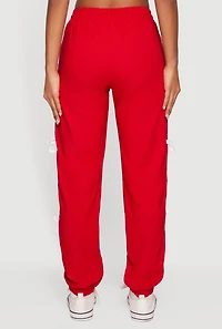 Bow Varsity Stripe Side Drawstring Waist Joggers