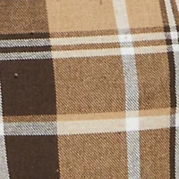 Flannel Drawstring Waist Wide Leg Pants