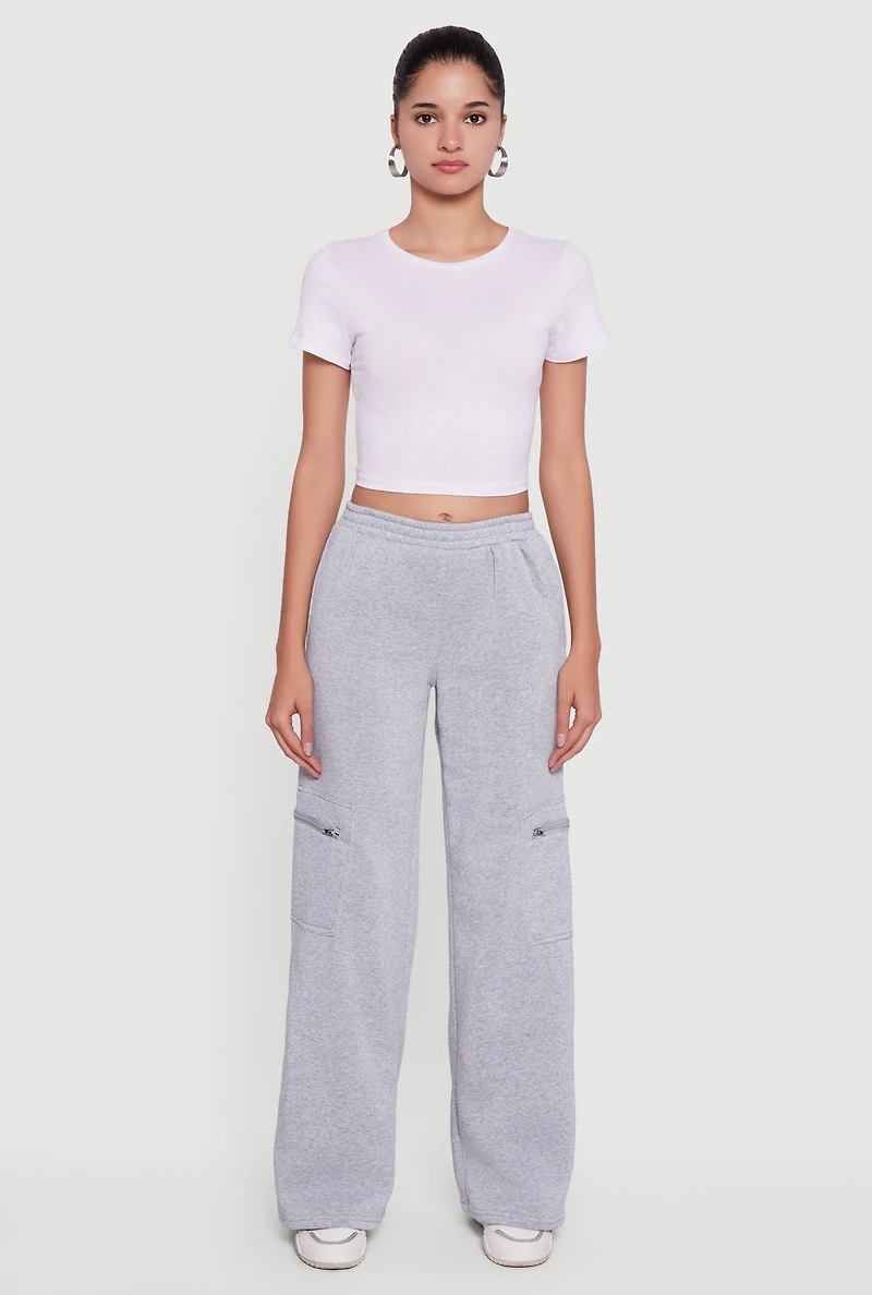 Trendy Cargo Pocket Pull On Pants