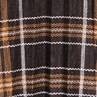 High Waisted Plaid Mini Pleated Skirt