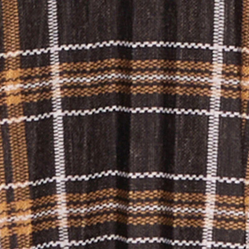 High Waisted Plaid Mini Pleated Skirt