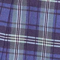 Embroidered Graphic Patch Plaid Pleated Skirt