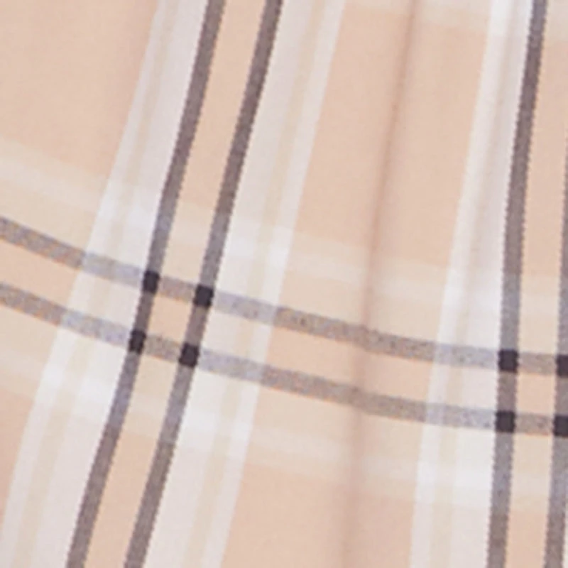 High Waisted Plaid Pleated Mini Skirt