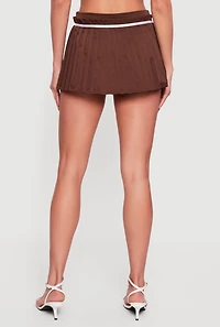 Bow Detail Pleated Skort