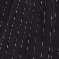 Pinstripe Double Waistband Drawstring Mini Skirt