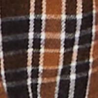 Plaid Flannel Mini Tiered Skirt with Ruffles