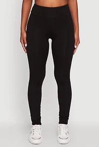 Womens Soft Brushed Knit High Waisted Leggings,