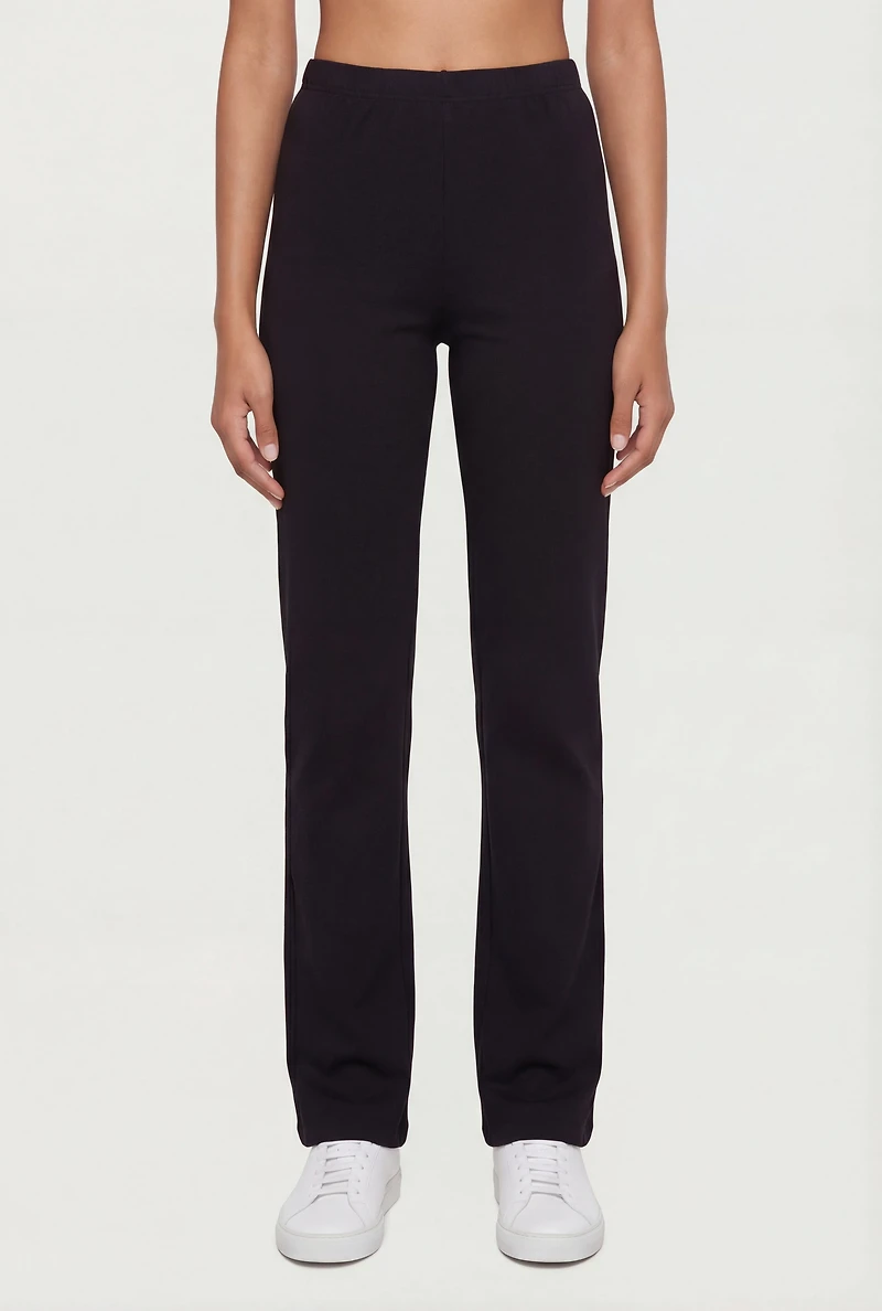 High Waisted Straight Leg Pants