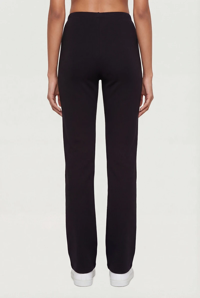 High Waisted Straight Leg Pants