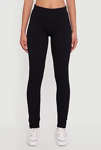 Womens Ribbed Seamless High Waisted Leggings, Black, Size L-XL