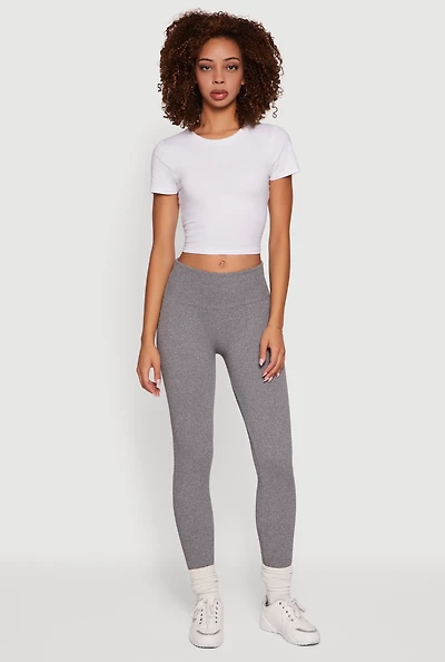 Ribbed Seamless High Waisted Leggings