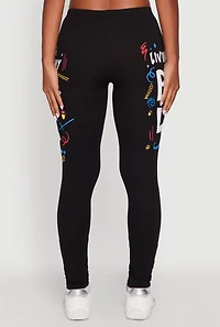Womens Living My Best Life Graphic Leggings, S