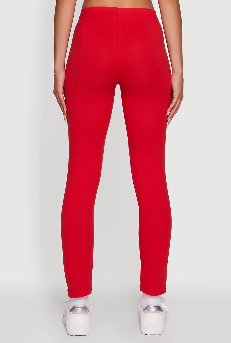 Womens Trendy Boss Graphic Leggings, Red, Size M