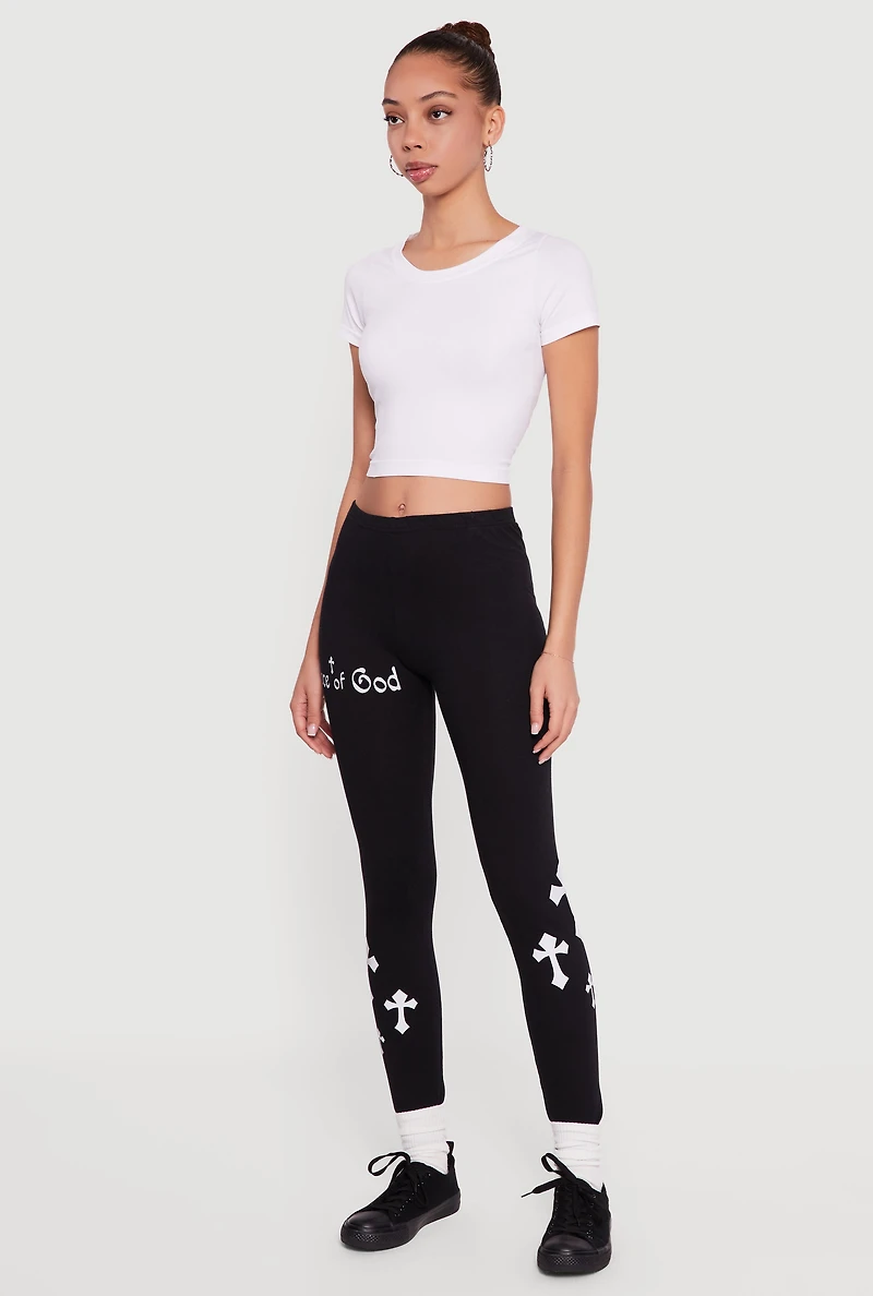 Grace Of God Graphic Leggings