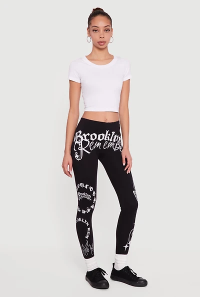 Brooklyn Remember Graphic Leggings