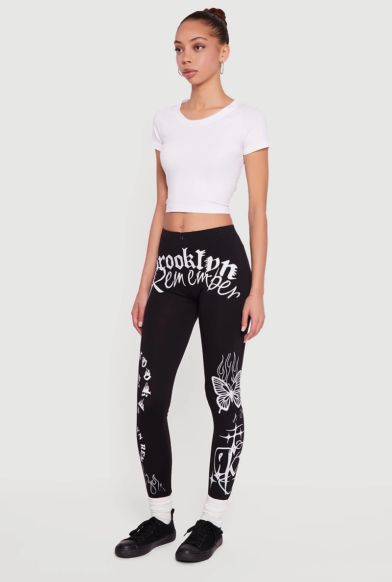 Brooklyn Remember Graphic Leggings