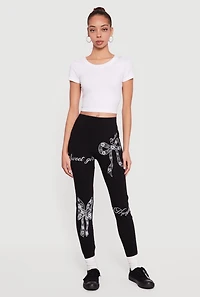 Sweet Girl Bow Graphic Leggings