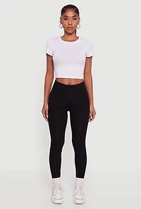 High Waisted Leggings with Cell Phone Pocket