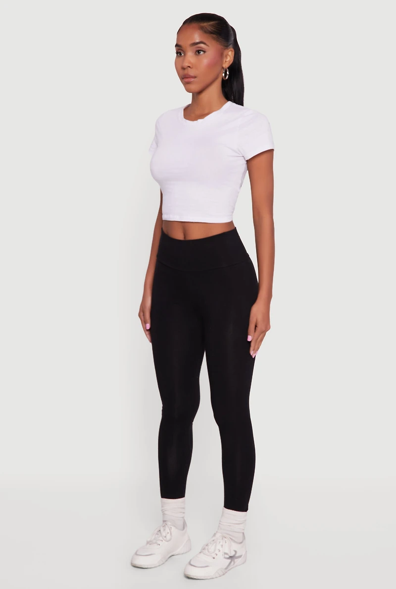 High Waisted Leggings with Cell Phone Pocket