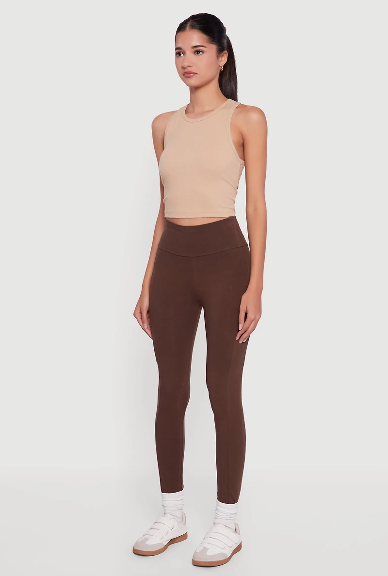 High Waisted Leggings with Cell Phone Pocket