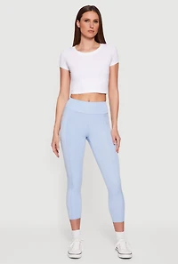 Mid Rise Cell Phone Pocket Leggings