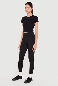 High Waisted Tummy Tucker Cell Phone Pocket Leggings