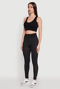 Womens Trendy High Waisted Camo Pocket Laser Cut Leggings, Black,