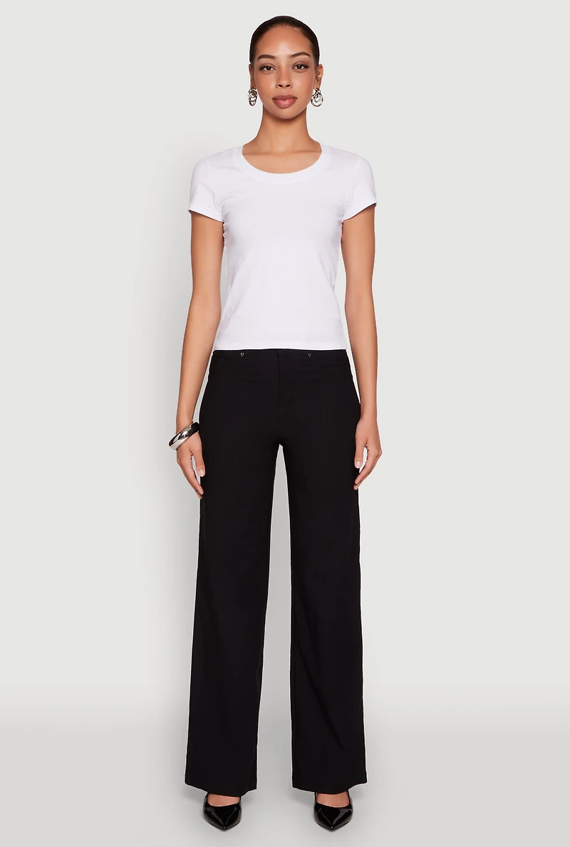 Womens Hyperstretch Straight Leg Jeans, Black, Size S