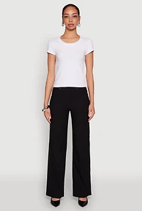 Womens Hyperstretch Straight Leg Jeans, Black, Size S