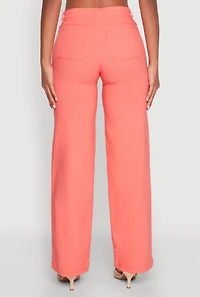 Womens Hyperstretch Straight Leg Jeans, Orange, Size M
