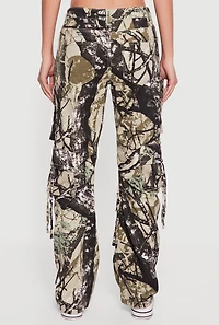 Camo Twill Straight Leg Utility Pants