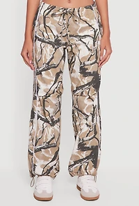 Womens Hunter Camo Hyper Stretch Drawstring Waist Joggers, Multi,