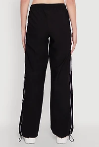 Womens Hyper Stretch Contrast Piping Track Pants,