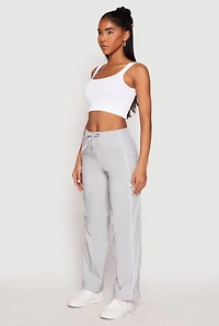 Womens Hyperstretch Toggle Drawstring Hem Pants, L