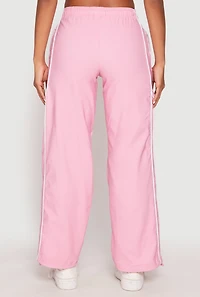 Womens Hyperstretch Toggle Drawstring Hem Pants, Pink, Size M