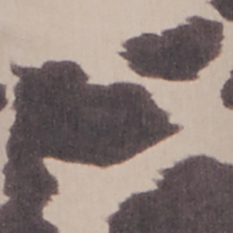 Cow Print Tie Waist Belted Wide Leg Pants