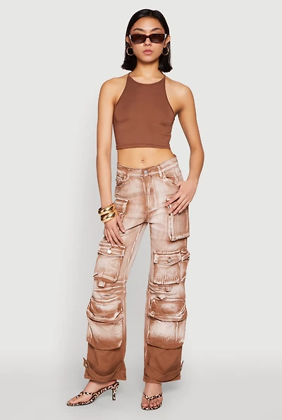 Daisy Mineral Wash Multi Pocket Cargo Jeans