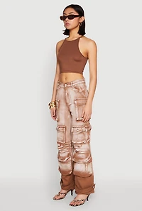 Daisy Mineral Wash Multi Pocket Cargo Jeans