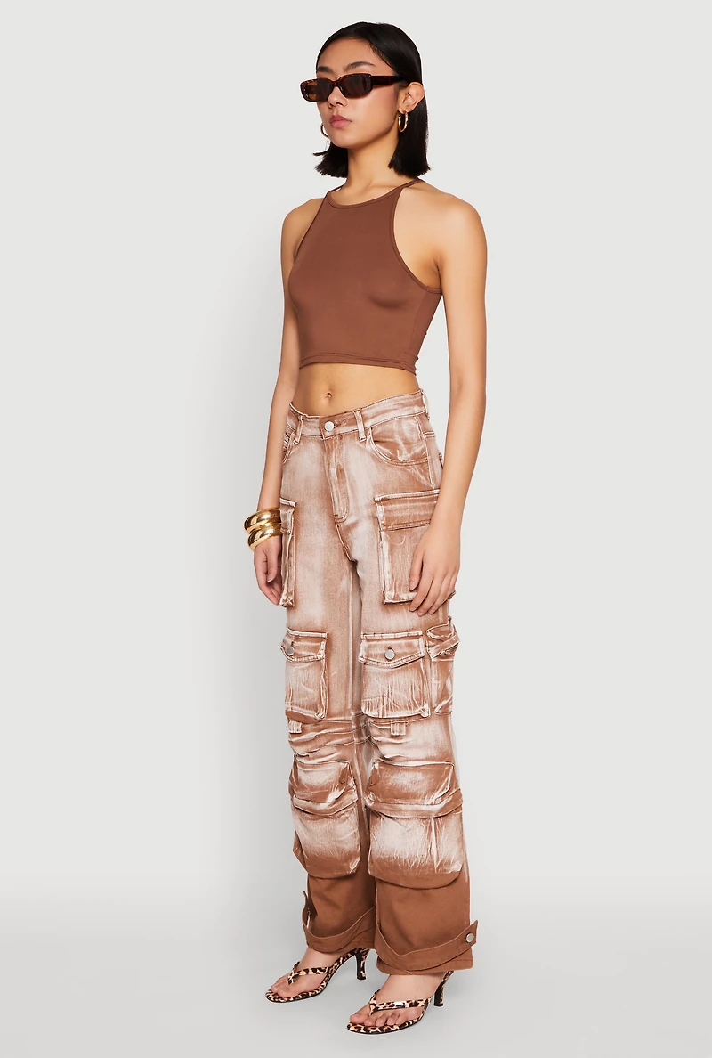 Daisy Mineral Wash Multi Pocket Cargo Jeans