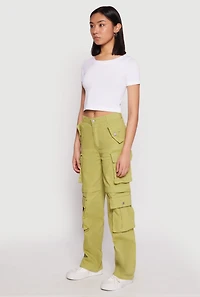 Womens Daisy Four Cargo Pocket Straight Leg Pants,