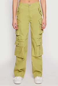 Womens Daisy Four Cargo Pocket Straight Leg Pants,