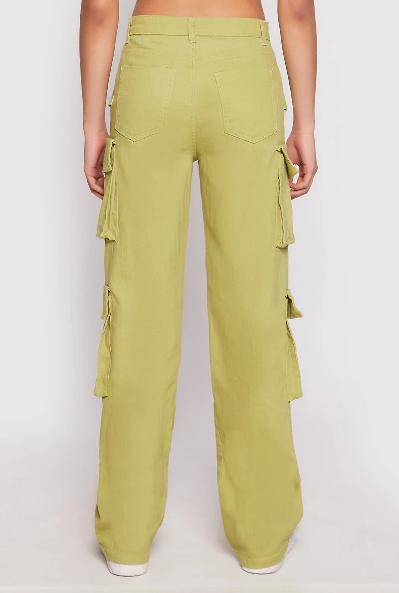 Womens Daisy Four Cargo Pocket Straight Leg Pants, XL