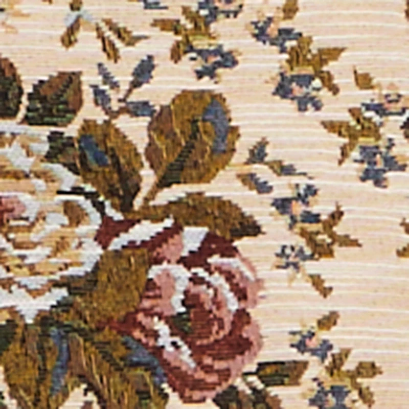 Floral Jacquard Wide Leg Utility Pants