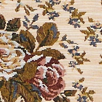 Floral Jacquard Wide Leg Utility Pants