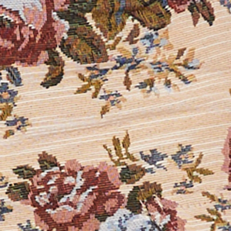 Floral Jacquard Straight Leg Cargo Pants