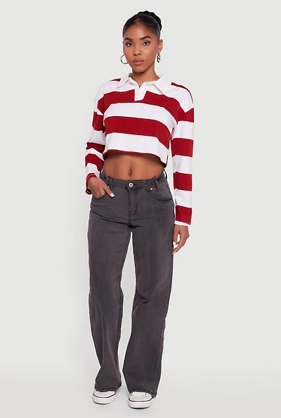 Adjustable Waist Detail Acid Wash Jeans