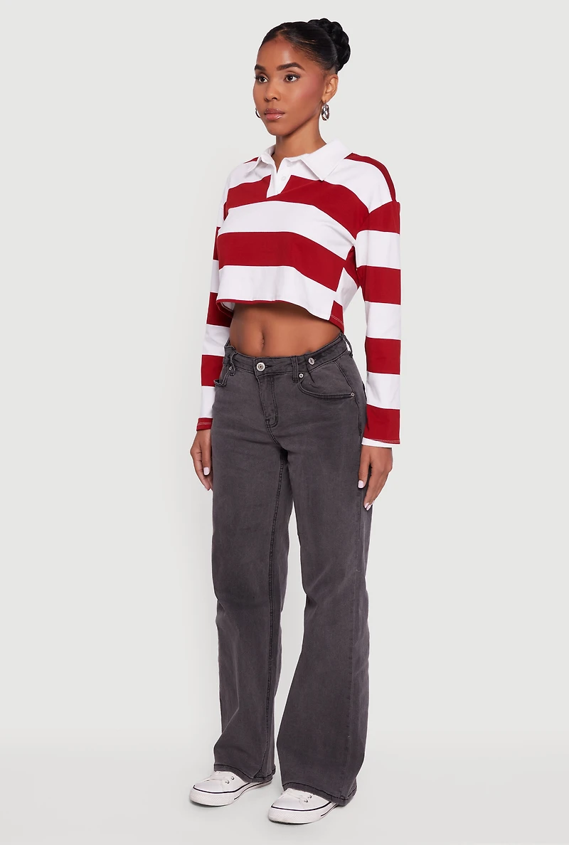 Adjustable Waist Detail Acid Wash Jeans