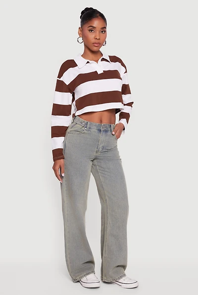 Womens Adjustable Waist Detail Acid Wash Jeans, Blue,